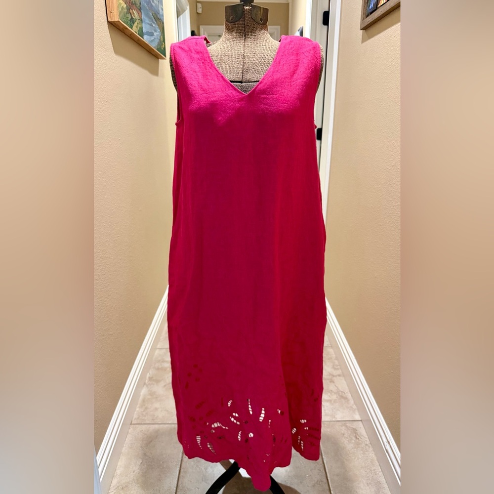 Chico's Hot Pink Sleeveless Shift Dress
NWT